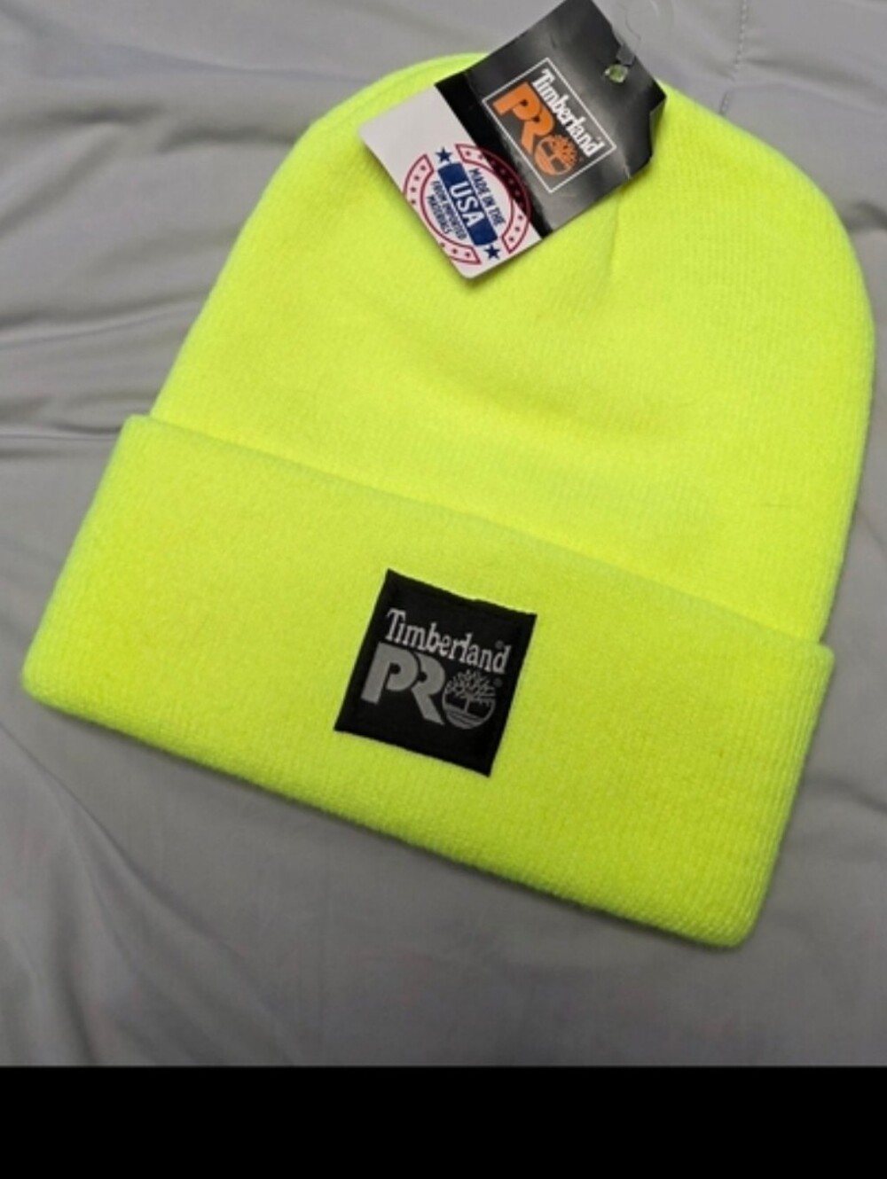 Timberland PRO Neon Yellow Knit Beanie
